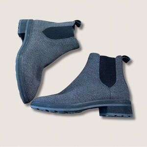 Rothy’s (7) The Lug Boot-Dark Grey Merino Wool Lug Sole Boots- Sustainable Comfy
